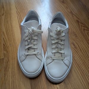 Greats The Reign Cream Leather Sneakers